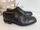 Footjoy Icon Black Oxford Leather Lace Up Golf Shoes 10 M Opti Flex Sole 52163