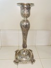 Vintage Ornate Silverplate Wm Rogers Victorian Rose Style Candle Holders 10 