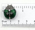 Ladybird Brooch Pin Pendant Sterling Silver 925 Set With Marcasite And Enamel