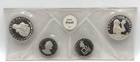 1973 Republic Of Haiti Holder Silver Proof 4 Coins Set Folder Coa 25 50 Gourdes
