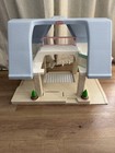 Little Tikes A-frame Plastic Dollhouse Playset Blue Roof Balcony Yellow Swing