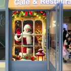 Christmas Backdrop Santa Claus Photo Background 31x47 Winter Window Decorations