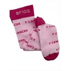 1 Pair Figs Compression Socks  f Cancer  Pink Size Large