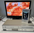 Philips Dvp3345v Dvd Vcr Vhs Combo Recorder Player Remote Tested Working Mint