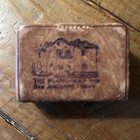Vintage The Alamo Leather Mini Deck Of Playing Cards Case