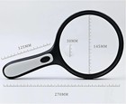 Handheld Lighted Magnifying Glass  3-30x 60x  Large Size With Led Light
