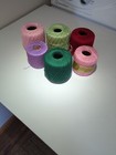 Lot 6 Vintage J p Coats Knit Cro-sheen Boilfast Crochet Thread Cotton Merceried