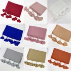 Women s Chiffon Hijab Scarf Muslim Scarves Wrap Shawl Flower Tassel Turban Wraps