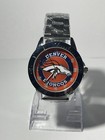Denver Broncos Nfl Team Logo Men s Stainless-steel Silver Watch New
