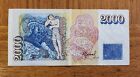Antique 1986 Bank Of Iceland 2000 Kronur Banknote
