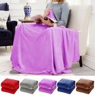 Soft Fuzzy Warm Cozy Throw Blanket With Fluffy Sherpa Fleece For Sofa Couch Bed