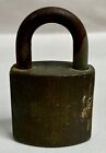 Vintage Brass Body Almont Re-key Padlock Lock  no Key  a3 