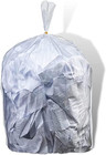32-33 Gallon Trash Bags     16 Microns     Clear High Density Garbage Can Liners     3
