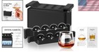 Unique Gift For Men  Stylish 2-inch Ice Ball Maker For Perfect Whiskey Cocktails