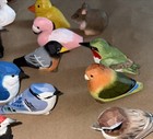 Lot Of Vintage Hand Carved And Painted 2 5  Birds  ducks  Songbirds  Etc 
