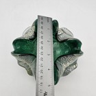 Vintage Murano Green Silver Art Glass Cigar Ashtray Trinket Dish