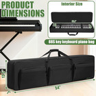 88 Key Keyboard Case  size 54 x7 x13 5    Keyboard Gig Bag Case With Adjustable