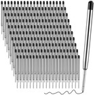 200 Pcs Black Ink Ballpoint Pen Refills 3 9  Medium Point 1mm Smooth Writing