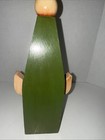 Vintage Cute Hand Painted Wood Elf Gnome Folk Art Figure 12 In Very Unique