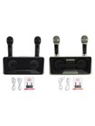 Wireless Bluetooth Dual Microphone Karaoke All-in-one Speaker Fit Home Outdoor 