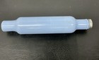 Vtg Bodecker   Sons Flour Mill Rolling Pin Light Blue Glass