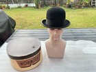 Vintage Excellent 1940s Wormser Homburg-bowler Beaver 7-1 4 Stetson