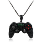 Iced Black Gaming Controller Necklace  Video Game  Xbox Ps2 Ps3 Ps4 Ps5