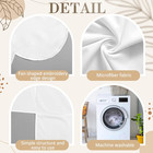 White Scalloped Crib Skirt 28 x 52  14  Drop Pleated Dust Ruffle Split Corners