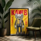Kaws Art Poster     Modern Street Art Print For Hypebeast Decor