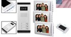 Elegant Wired Video Doorbell Kit  3 Monitors  Indoor outdoor Use  Night Vision