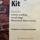 Diy Macrame Plant Hanger Kit Boho Wood Rings Cotton Cording Solid Oak Inc Crafts