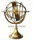 Vintage Brass Armillary Sphere Engraved Nautical Astrolabe Armillary 18   Rashi