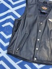 Harley Davidson 100th Anniversary Mens Leather Vest Large Excellent Cond 