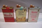 Winston And Camel Novelty Cigarette Pack Lighters Lot Of 3 Old Used 1 Works