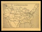 Vintage United States Flight Map Airmail Air Express Original Atlas Ca 1941