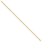 14k Yellow Gold Polished Double-sided Heart 10 Inch Anklet