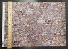Dollhouse Embossed Old Stone Wall Weathered Aged Card 1 12 Scale Miniature