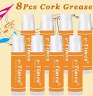Cork Grease 8 Pcs  For Clarinet Flute Saxophone Grease Lubricating Tube Cleaning