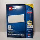 Avery Easy Peel Return Address Labels Laser 1 2 X 1 3 4 White 2000 pack 5267 New