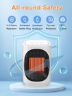 Ifty Small Space Heater For Indoor Use  Portable Electric Heaters With 3 Modes 