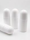 4packs 1 7oz  50ml Roll-on Bottles Empty Refillable Roller Bottle White