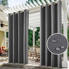 Waterproof Outdoor Curtains For Patio - Thermal Insulated  Sun Blocking Drapes