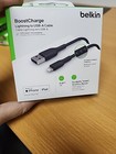 Belkin Boost Charge Braided Lightning To Usb-a Chargesync Cable 6 6 Ft  Black