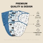 3-pack Baby Swaddle Sleep Sacks - Newborn Swaddle Sack - Ergonomic Baby Swadd   