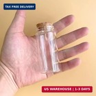 4 Pcs 60ml Small Glass Bottles With Cork Stopper decorative Bottle vials Jars cu