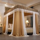 Luxury Mosquito Net   Cloth Top Summer Bed Canopy With Stainless Steel Frames