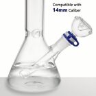   Pack Of 2   14mm Glass Round Male Bowl Piece   Downstem For Glass Bong Pipe