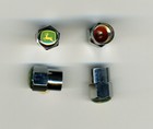 John Deere 4 Chrome Plated Brass Tire Valve Caps Car Bike Golf Carts John Deere