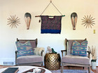 Vintage Guatemalan Huipil Textile     Embroidered Blouse     Handwoven Wall Hanging