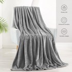 Lightgrey Throw Blanket Soft Plush Cozy Fleece Flannel Blanket 50x60